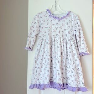 4t magonila baby ruffle dress/top. We wore with leggings.